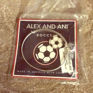 Alex And Ani Soccer charm bracelet